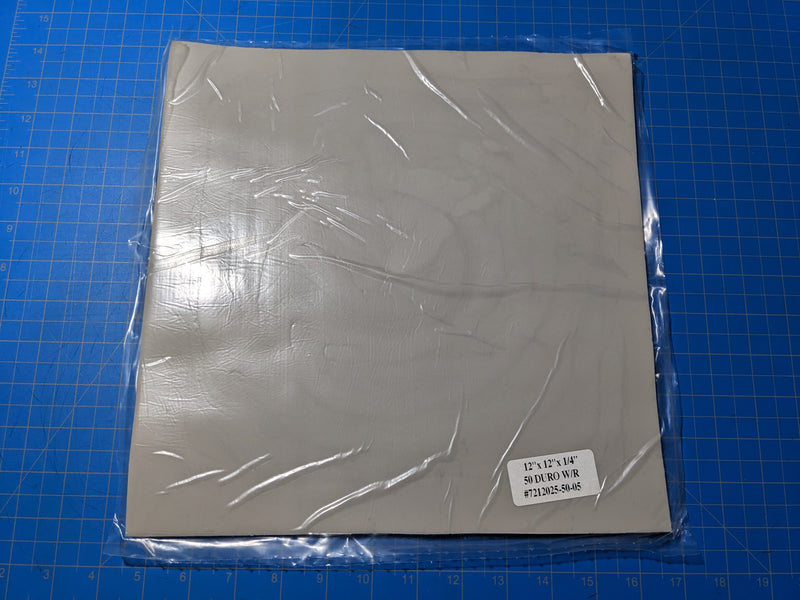 Sorbothane Vibration Damping Sheet Stock (12 x12in) - Water Resistant Grey