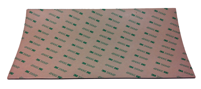 Sorbothane 6" x 12" Sheet (With and With out  3M Adhesive Backing) - 1 Sheet