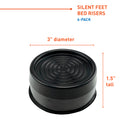 Silent Feet for bed dimensions