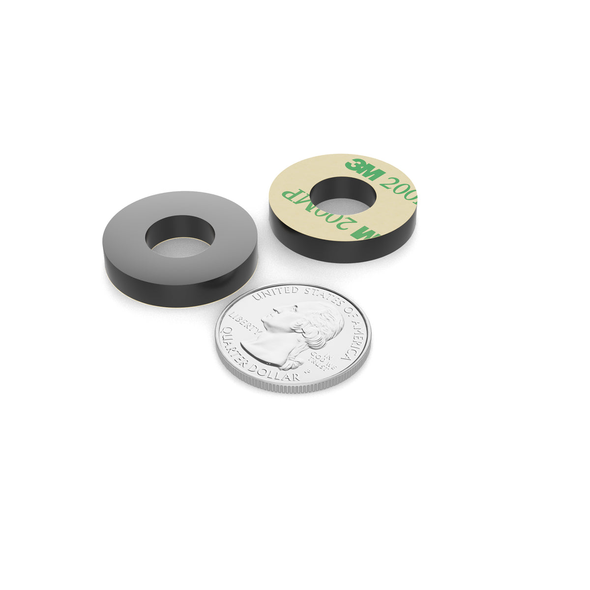 Sorbothane Vibration Isolation Washer with Adhesive