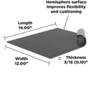 Sorbothane X-Tra Flex Acoustic Vibration Damping Sheet (3-16 x 12 x 14in)