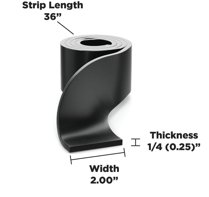 Sorbothane Strip 36"(91.4cm) x 2"(5.1cm) - 1 Strip