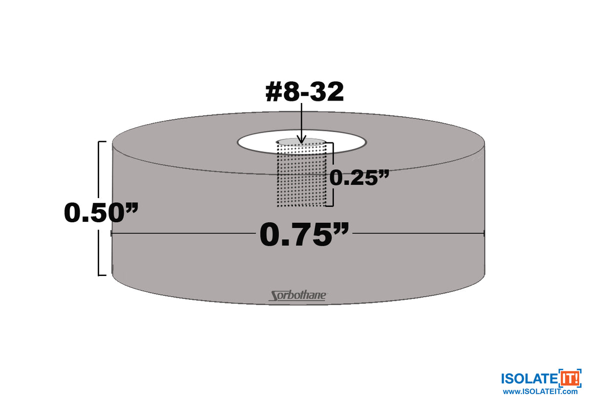 Isolate It! Female vibration mount 0510453-50 or  0510453-70
