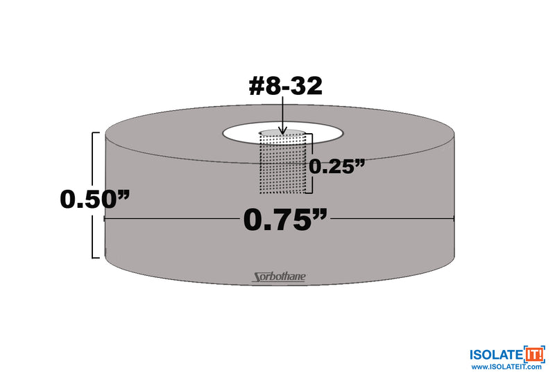 Isolate It! Female vibration mount 0510453-50 or  0510453-70