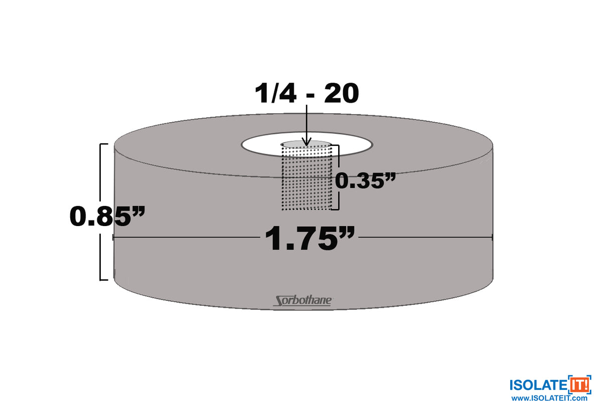 Isolate It! Female vibration mount 0510353-50 or  0510353-70