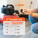 1" Dia Sorbothane Hemisphere Rubber Bumper Non-Skid Feet with Adhesive (Hemispheres 