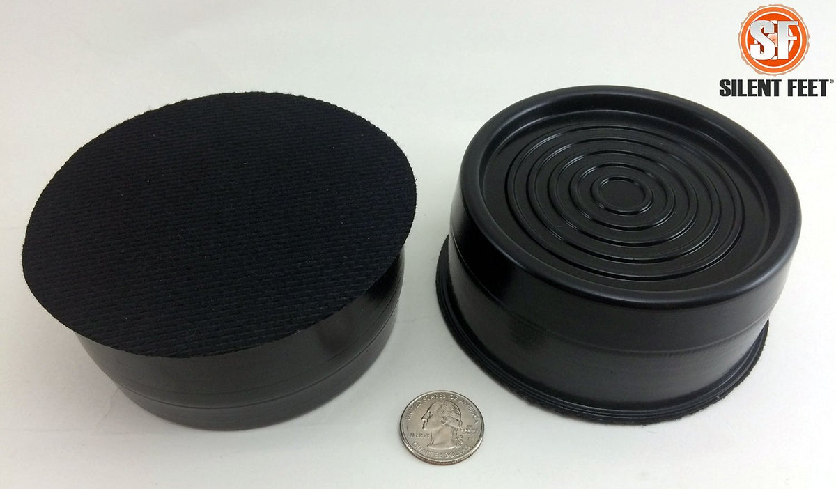 Silent Feet Anti-Vibration Riser for Beds - Superior All Surface Vibration Barrier - 4 Pack