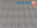 Square Clear 1-2" (12.7mm) W x 0.120" (3mm) H Cabinet and Furniture Bumpers