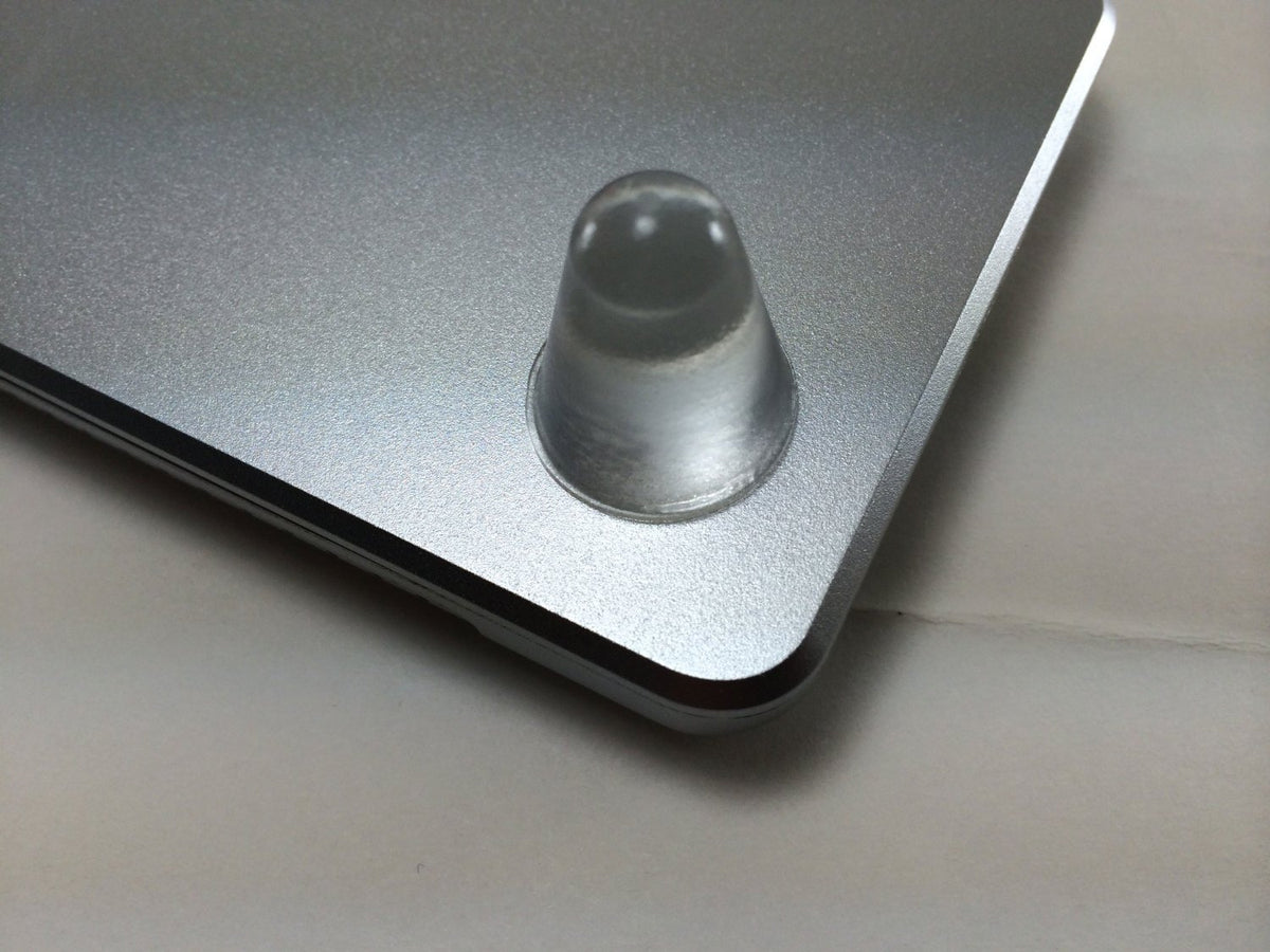 Conical Clear 0.787" (20mm) Dia x 0.886" (22.5mm) H Round Vibration Isolating Cabinet and Furniture Bumpers - 16 Pack