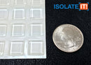 Square Clear 1-2" (12.7mm) W x 0.120" (3mm) H Cabinet and Furniture Bumpers