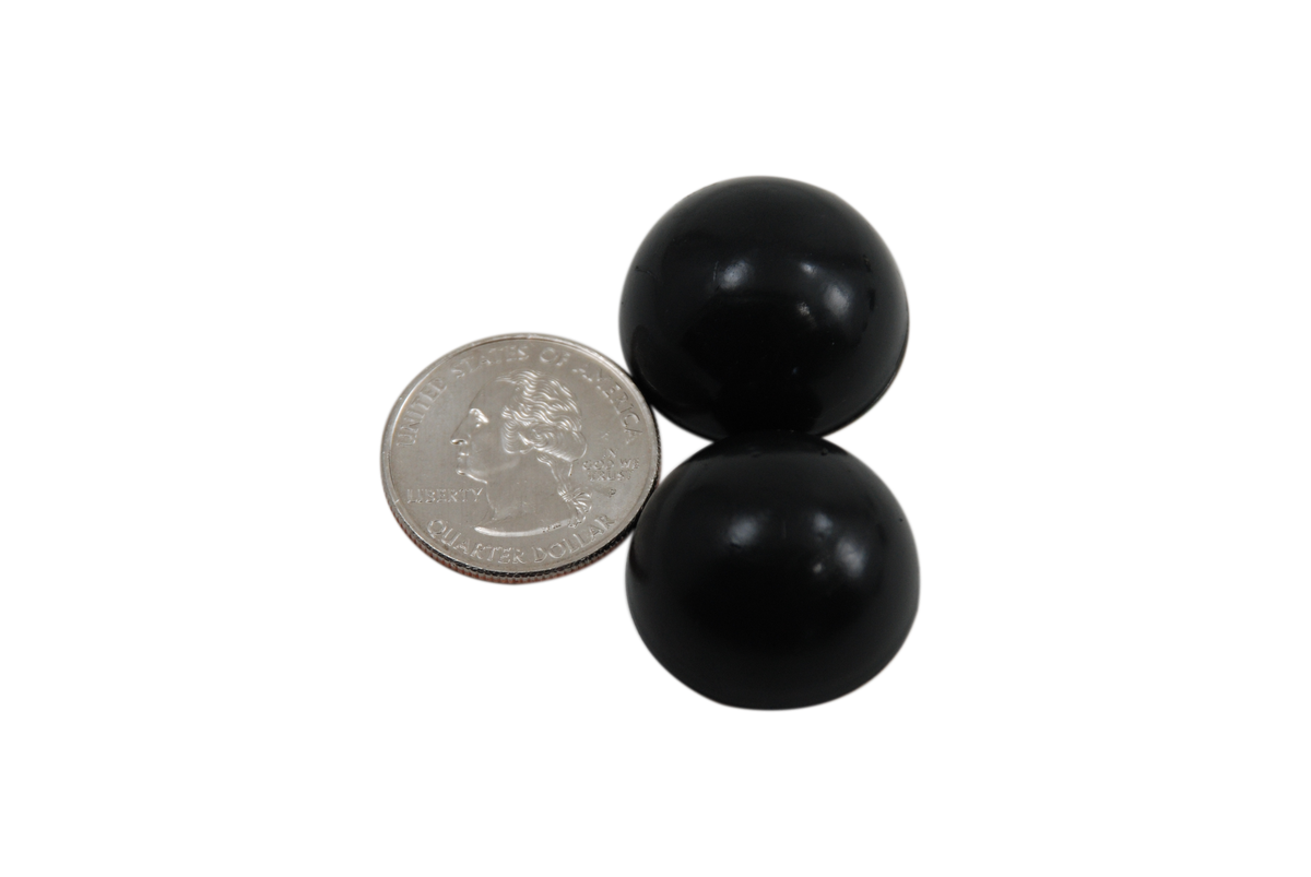 1" Dia Sorbothane Hemisphere Rubber Bumper Non-Skid Feet with Adhesive