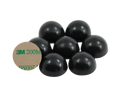 1" Dia Sorbothane Hemisphere Rubber Bumper Non-Skid Feet with Adhesive