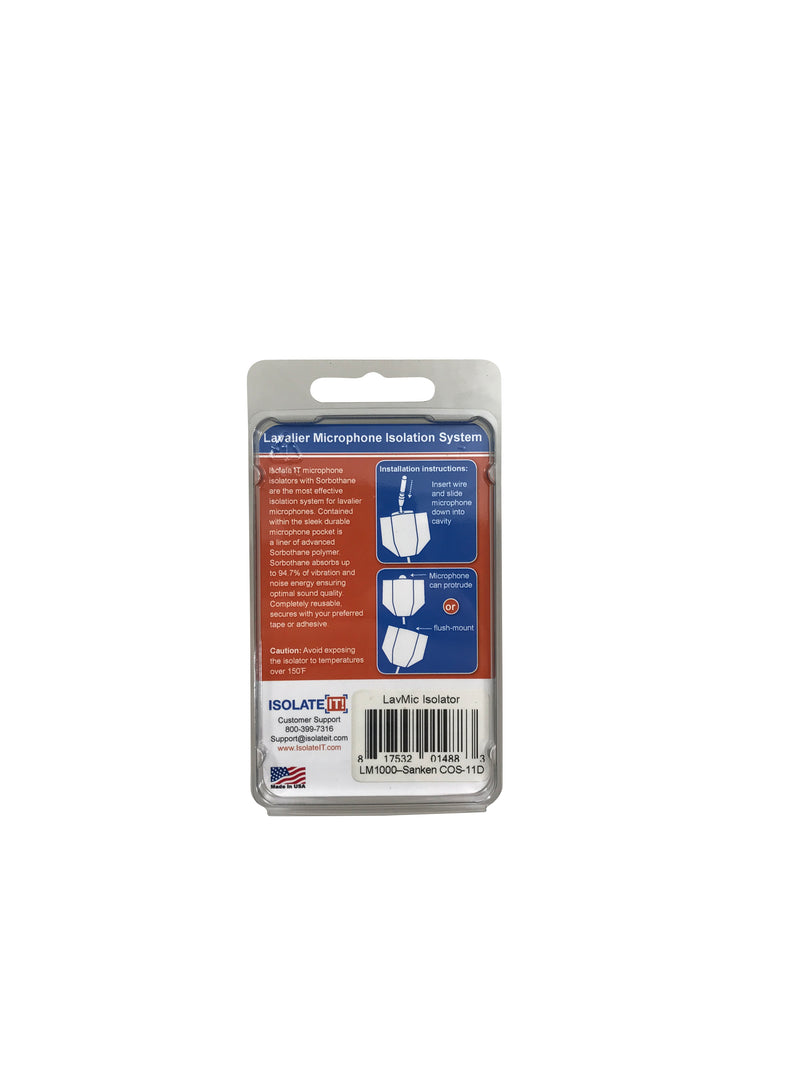ISOLATE IT! LAVALIER Mic isolator Packaging