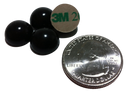 0.5" Dia Sorbothane Hemisphere Rubber Bumper Non-Skid Feet with Adhesive