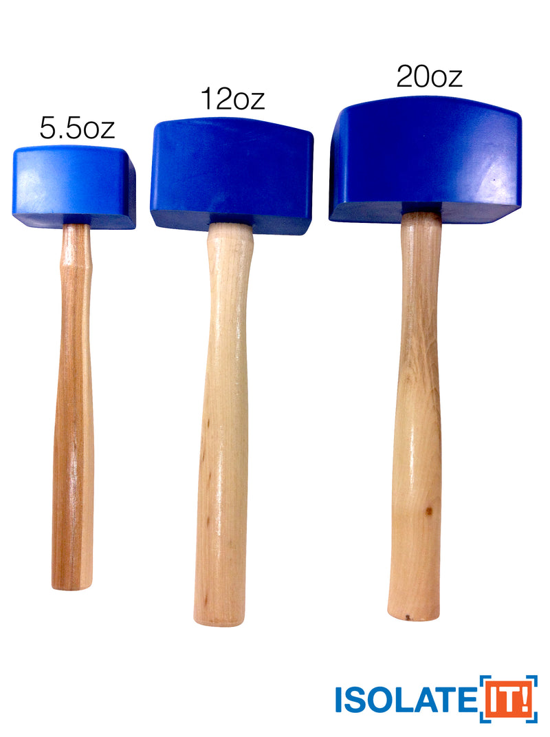 Sorbothane Soft-blow Mallet Blue 0575496-70-20, 0575490-70-20, 0575485-70-20