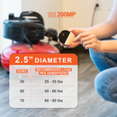 2.5" Dia Sorbothane Hemisphere Rubber Bumper Non-Skid Feet with Adhesive