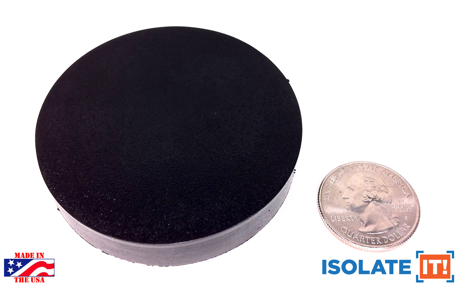 Sorbothane vibration isolating circular pad, 0510435, 0510436, 05