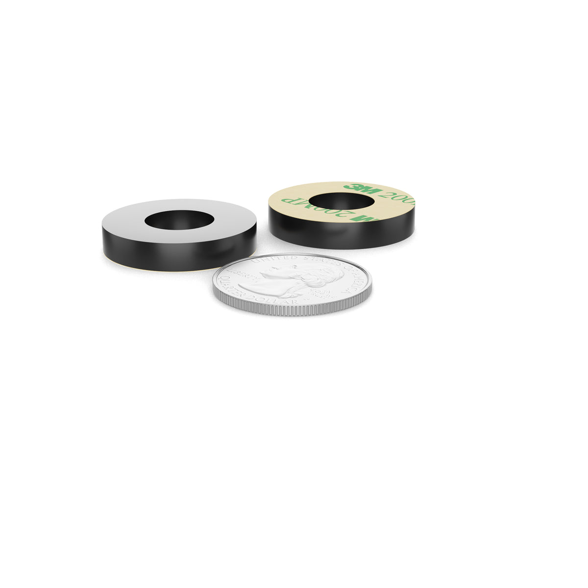 Sorbothane Vibration Isolation Washer with Adhesive