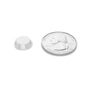Small Round Flat Clear 0.5" (12.7mm) Dia x 0.138" (3.5mm) H Cabinet and Furniture Bumpers