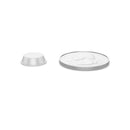 Small Round Flat Clear 0.5" (12.7mm) Dia x 0.138" (3.5mm) H Cabinet and Furniture Bumpers