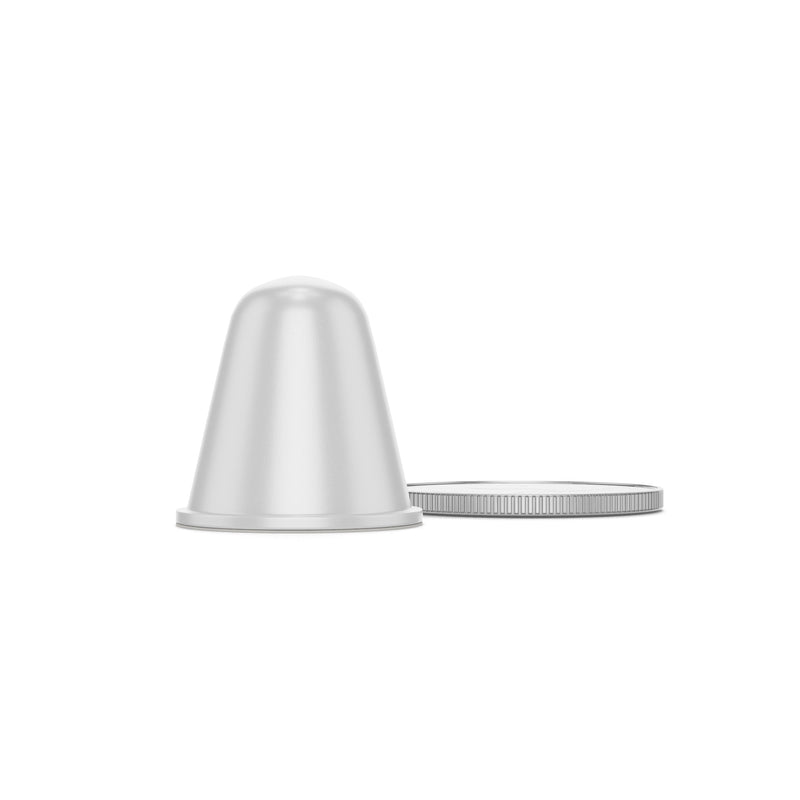Conical Clear 0.750" (19.1mm) Dia x 0.750" (19.1mm) H Round Vibration Isolating Cabinet and Furniture Bumpers