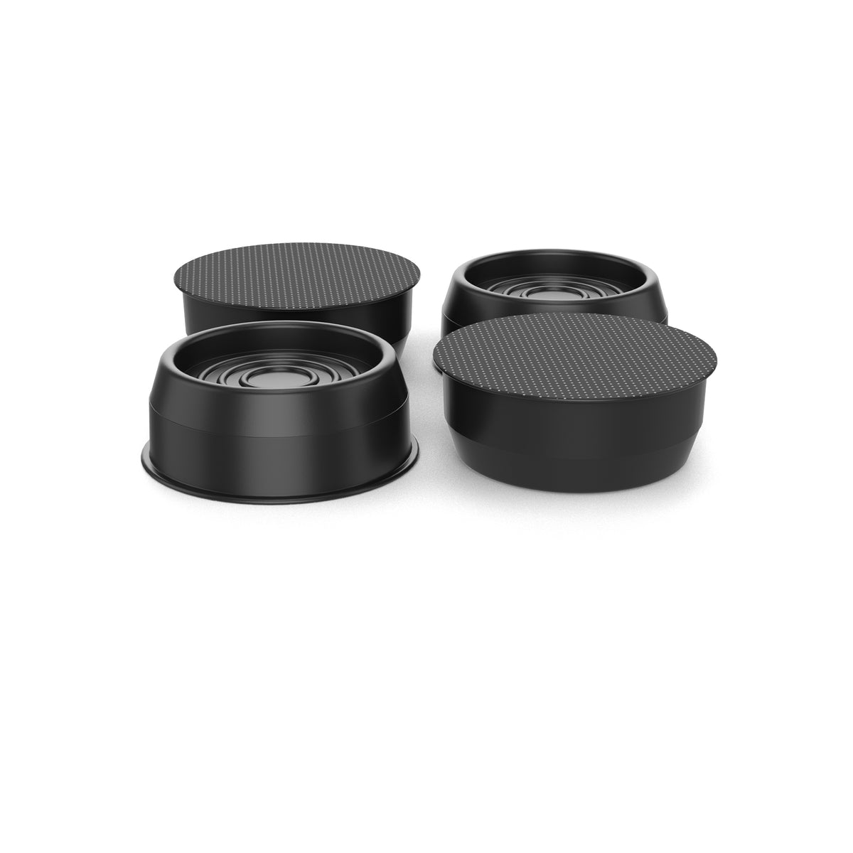 Silent Feet Anti-Vibration Riser for Beds - Superior All Surface Vibration Barrier - 4 Pack