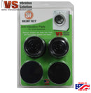 Original Silent Feet Washing Machine Pads - Black