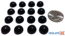 0.25" Dia Sorbothane Hemisphere Rubber Bumper Non-Skid Feet with Adhesive