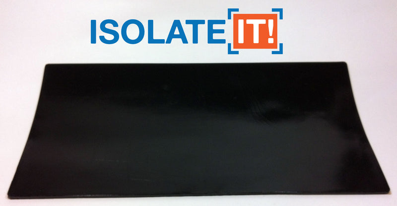 Sorbothane 6" x 12" Sheet (With and With out  3M Adhesive Backing) - 1 Sheet