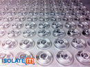 Small Round Flat Clear 12.7mm (0.500") (Dia) x 3.5mm (0.138") (H) Cabinet and Furniture Bumpers 